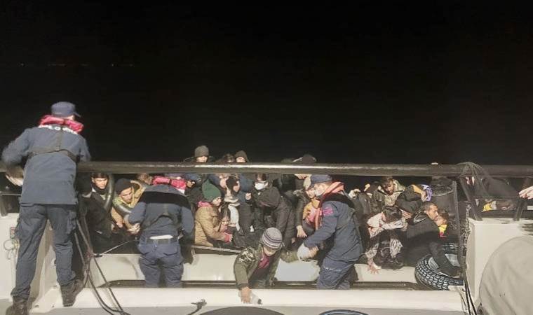Çanakkale açıklarında 76 kaçak göçmen yakalandı!