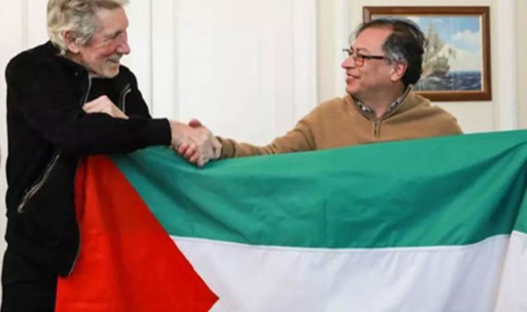 İngiliz müzisyen, Filistin bayrağı açtı