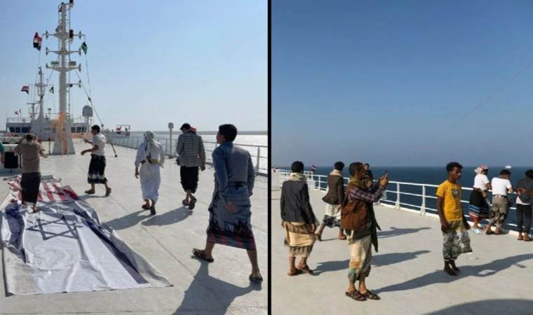 Husiler el koymuştu, turistlere açıldı: İsrail ve ABD bayrakları…