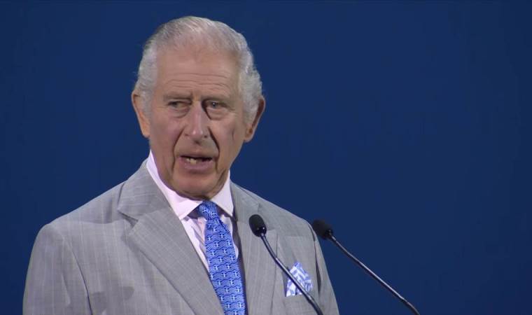 Kral Charles, Yunanistan bayraklı kravat taktı