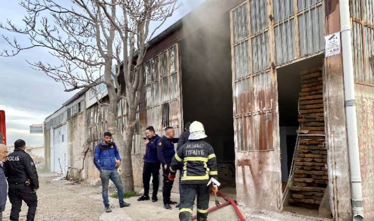 Mobilya atölyesinde korkutan yangın!