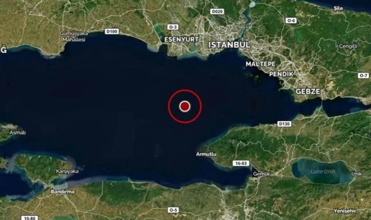 Son dakika… Marmara Denizi’nde 3.7 büyüklüğünde deprem! İstanbul’da da hissedildi