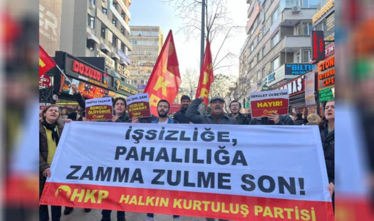 HKP’den asgari ücret protestosu: Sefalet ücretine hayır