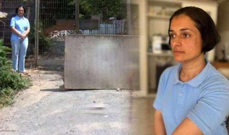 Evinin önüne şiddet gördüğü iddiasıyla barikat kuran Dilek Acu’nun davası görüldü: Duruşma 2 Nisan’a ertelendi