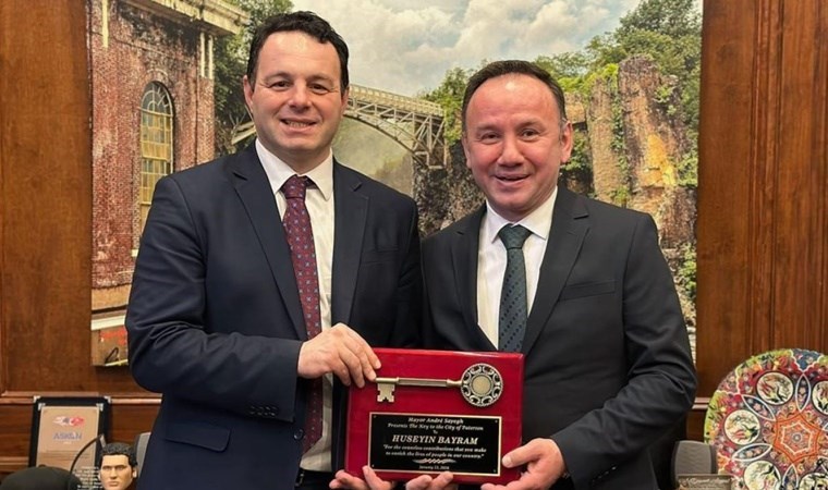 ABD’nin New Jersey eyaletinde şehrin anahtarı ilk kez bir Türk’e verildi