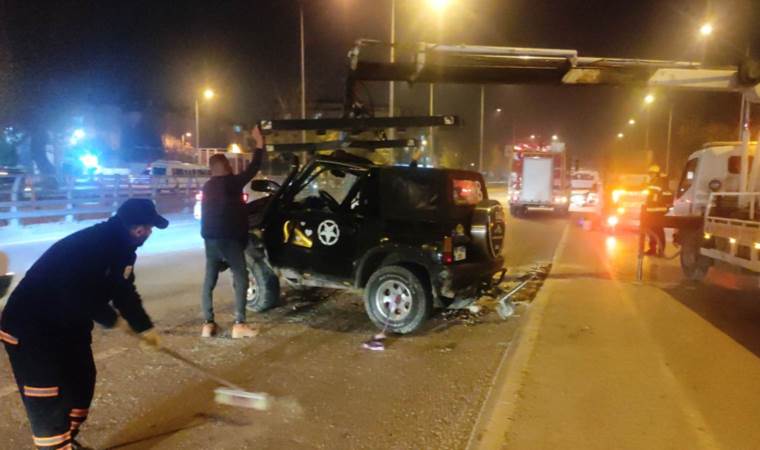 Takla atan araçtan burnu bile kanamadan çıktı