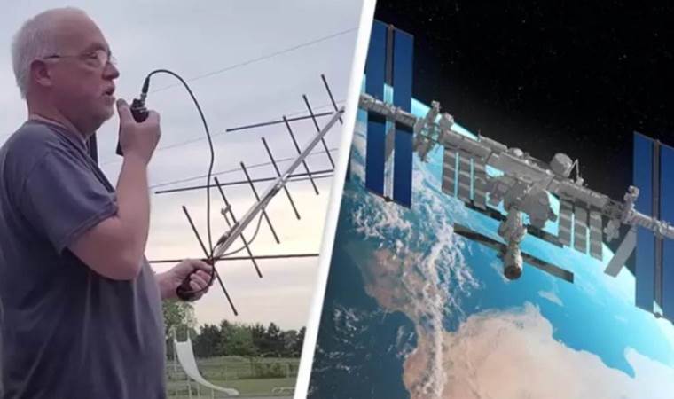 Uzay istasyonuyla temas kurdu, astronotla konuştu