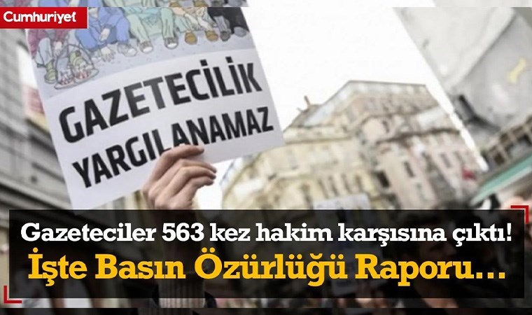 2023 yılında gazeteciler 563 kez hakim karşısına çıktı! Çakırözer Basın Özgürlüğü Raporu’nu açıkladı