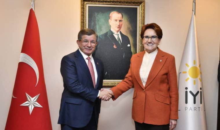 Davutoğlu, Akşener’i ziyaret etti