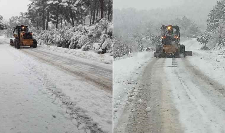 Çanakkale’de kar yağışı etkili oluyor
