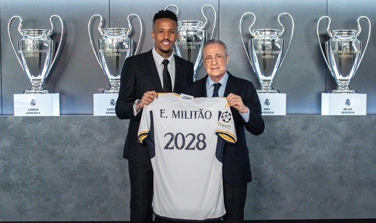 Real Madrid, Militao’nun sözleşmesini 2028’e kadar uzattı
