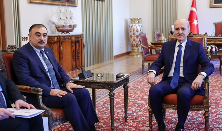 TBMM Başkanı Kurtulmuş, Azerbaycan Büyükelçisi Memmedov’u kabul etti