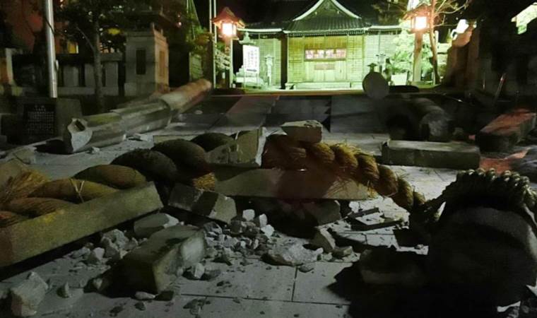 Japonya’daki 7.6’lık depremde 2 kişi hayatını kaybetti