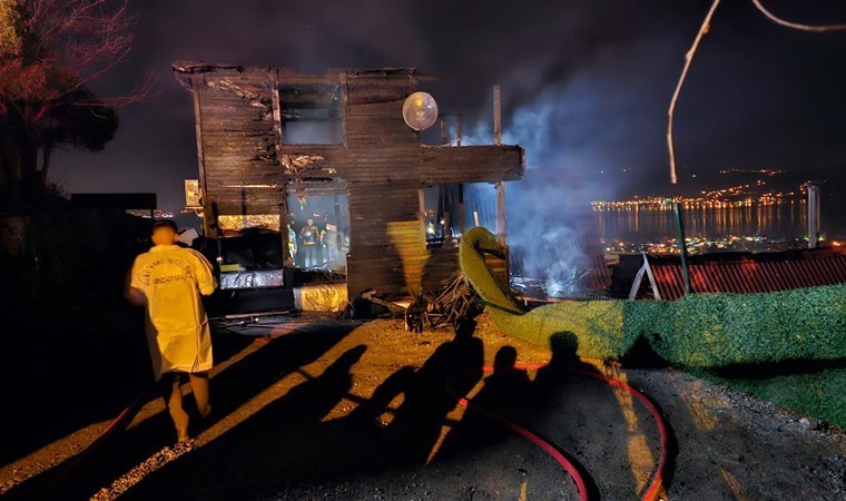 Bungalov evde çıkan yangında yanarak can verdi