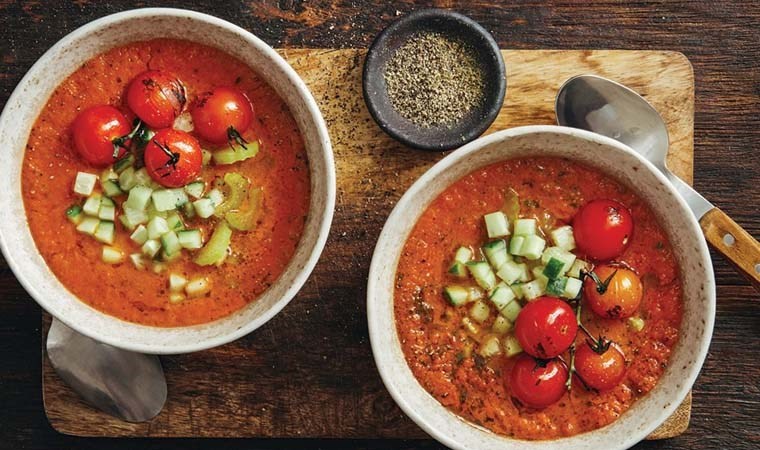 Domates çorbasının İspanya uyarlaması: Gazpacho