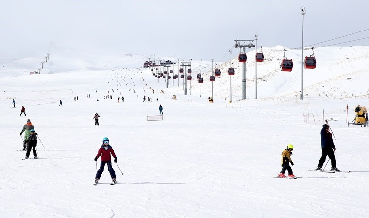 Kayak merkezlerinde en fazla kar kalınlığı Kartalkaya’da ölçüldü