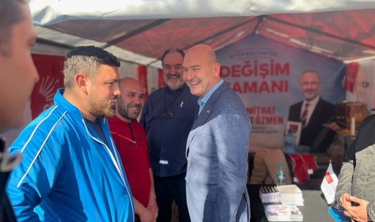 Süleyman Soylu’dan şaşırtan hareket! CHP standını ziyaret etti