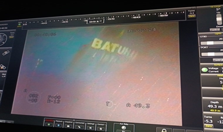 Marmara’da batan geminin enkazından ilk görüntüler geldi