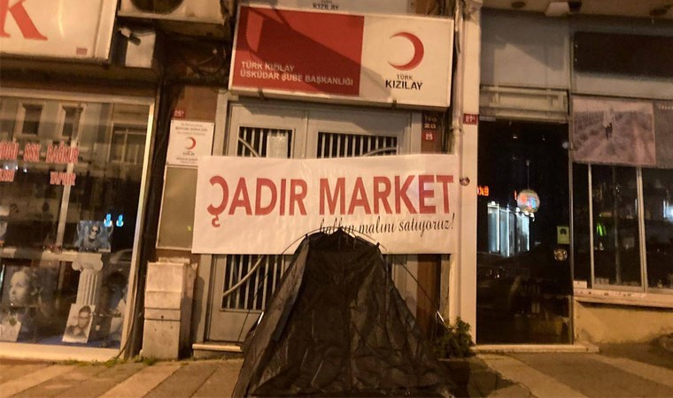 TİP’ten depremde çadır satan Kızılay’a protesto