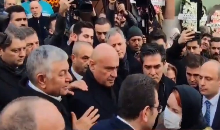 Afiş krizinin ardından ilk kez bir aradalar! İmamoğlu, Akşener’in ablasının cenazesine katıldı