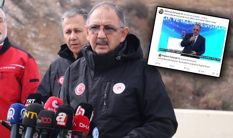 Operasyon geçirdiği için İliç’e gelemediğini söyleyen Bakan Mehmet Özhaseki ‘törenlere’ katılmış