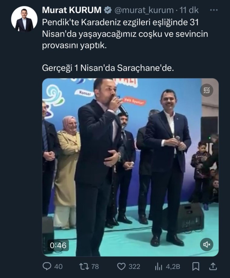 Gaflarıyla gündemden düşmüyor: Murat Kurum bu sefer de seçim tarihini karıştırdı