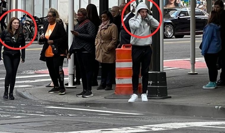 Eylem Tok ve oğlu New York’ta görüldü