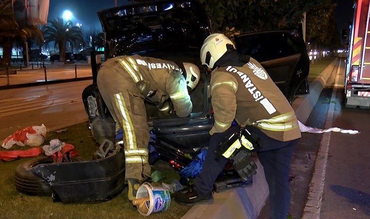 Maltepe Sahilyolu’nda kaza: 3 yaralı