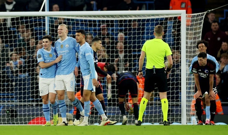 Manchester City bir ilki başararak Şampiyonlar Ligi’nde çeyrek finalde!