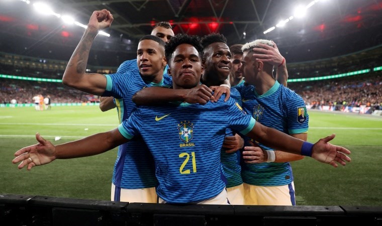 Endrick’ten tarihi gol: Brezilya, İngiltere’yi deplasmanda geçti!