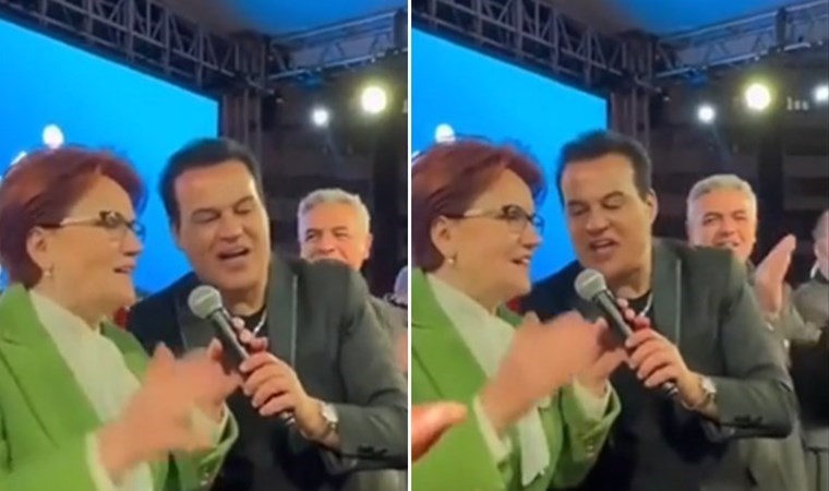 Meral Akşener, Hakan Peker’le şarkı söyledi