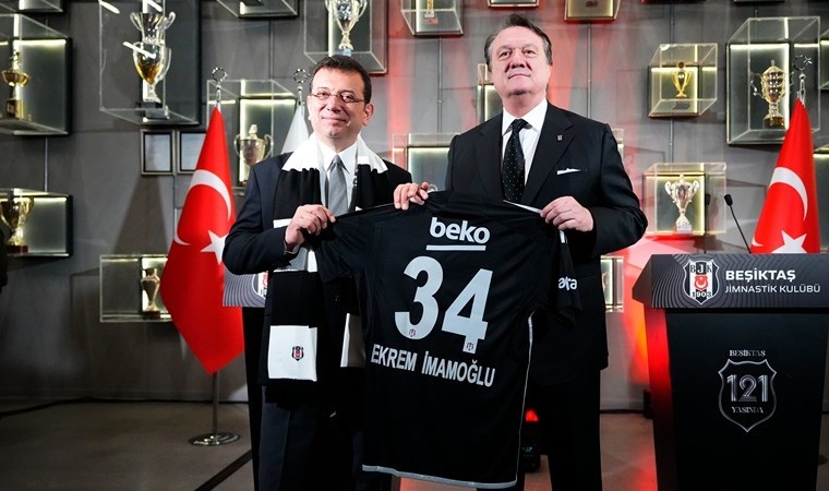 Ekrem İmamoğlu’ndan Beşiktaş’a ziyaret!