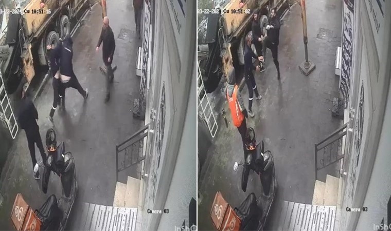 Kameraya yansıdı… Sokakta yumruklu kavga!