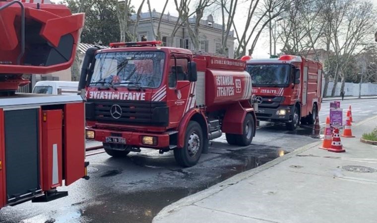 Arnavutköy’de işçilerin kaldığı konteynerde yangın!