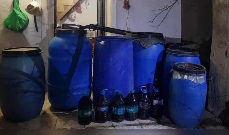 Tekirdağ’da 1150 litre sahte içki ele geçirildi