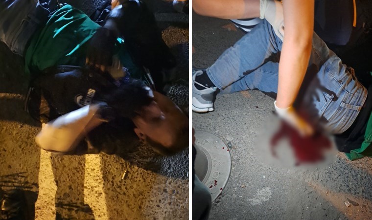 Üsküdar’da motokuryeye saldırı: 5 yerinden bıçaklandı!