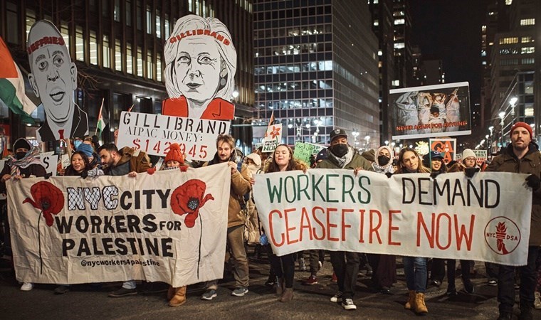 ABD üniversitelerindeki Filistin destekçisi protestolara işçi sınıfı da dahil oldu