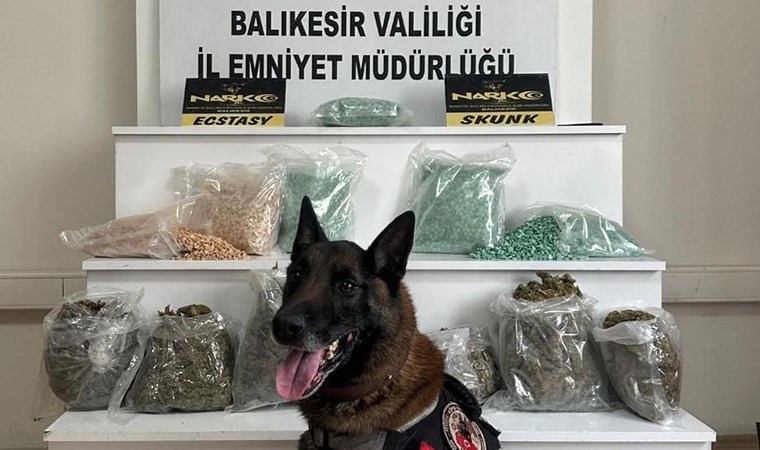 Yolcu otobüsündeki 20 kilo uyuşturucuyu ‘Yaşa’ buldu