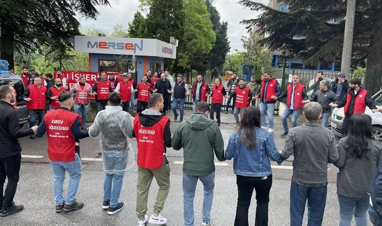Gebze’de Mersen işçileri greve çıktı