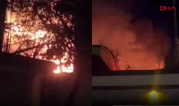 Balat’ta tarihi hamamda yangın!