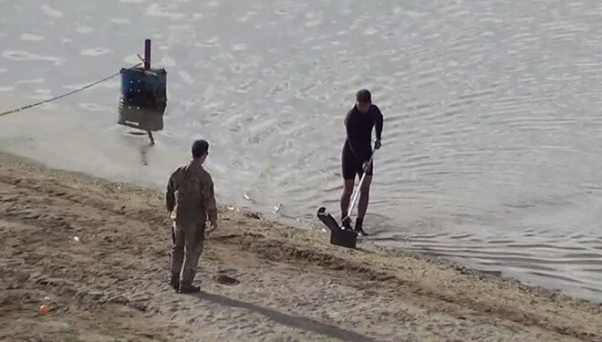 Eğirdir Gölü’nde el bombaları bulundu