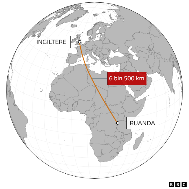 Gönüllü olan bir sığınmacı Ruanda'ya gönderildi