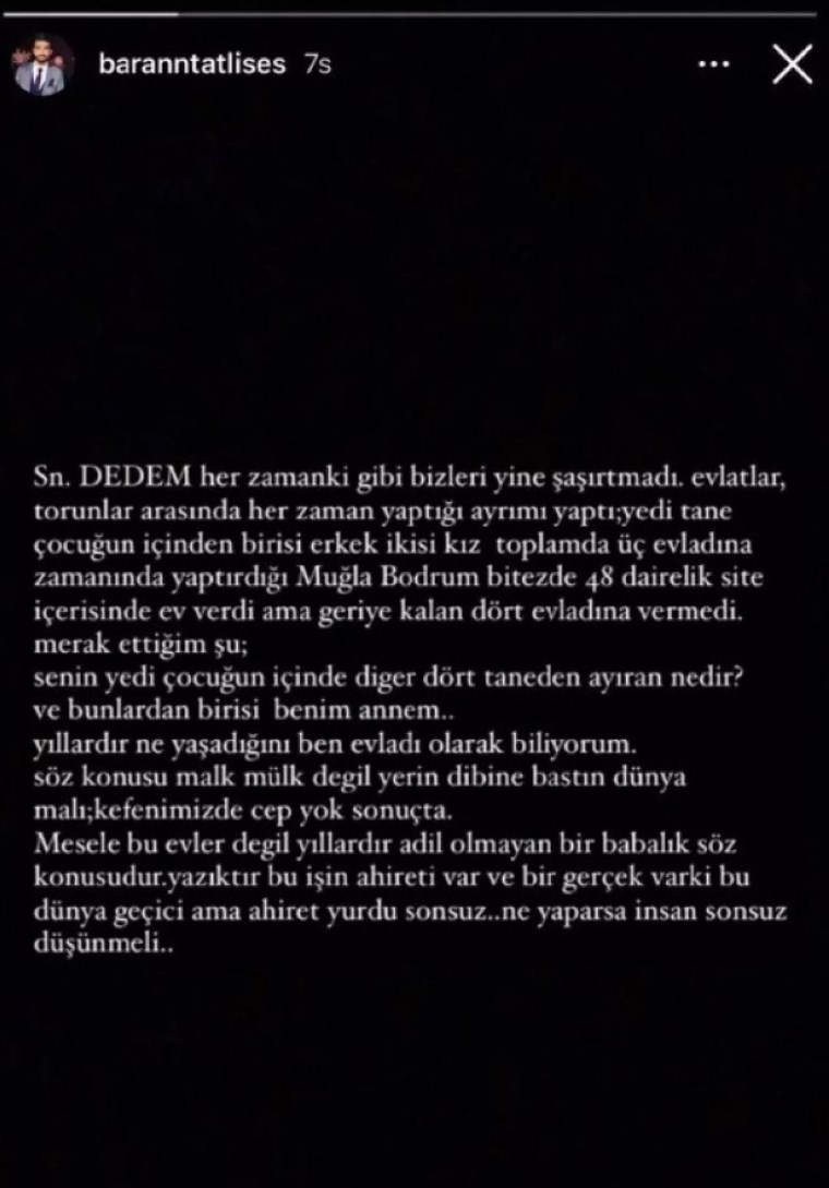 İbrahim Tatlıses'in torunu isyan etti: 'Bu işin ahireti var'