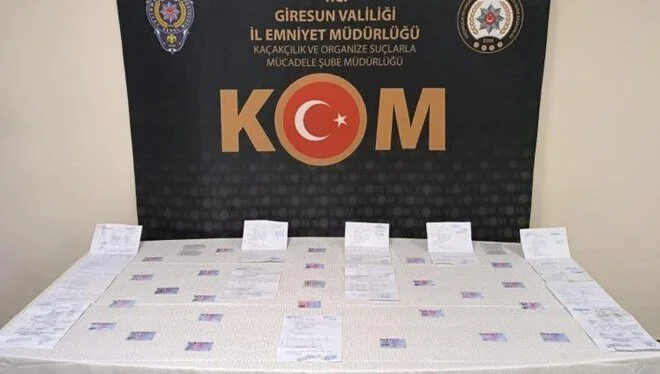 Giresun’da Sahte Ehliyet Operasyonu: 6 Gözaltı