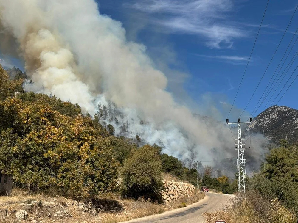 Antalya da Orman Yangını: Ekiplerin Müdahalesi Sürüyor