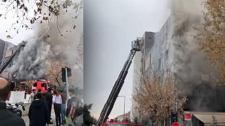 Bağdat Caddesi Yangın Nedeniyle Trafiğe Kapatıldı