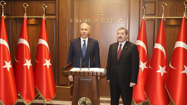 Bakan Yerlikaya Samsun’da Valilik ve Büyükşehir Belediyesini Ziyaret Etti