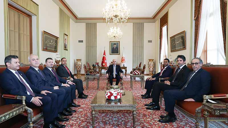 TBMM Başkanı Numan Kurtulmuş, Körfez ve Ürdün Büyükelçilerini Kabul Etti