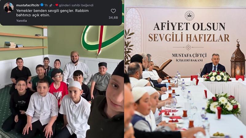 HAFIZ ADAYLARININ YEMEK TALEBİNE BAKAN ÇİFTÇİ’DEN YANIT