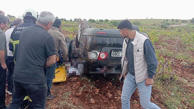 Midyat Yolunda Feci Kaza: Takla Atan Otomobilde 1 Kişi Hayatını Kaybetti
